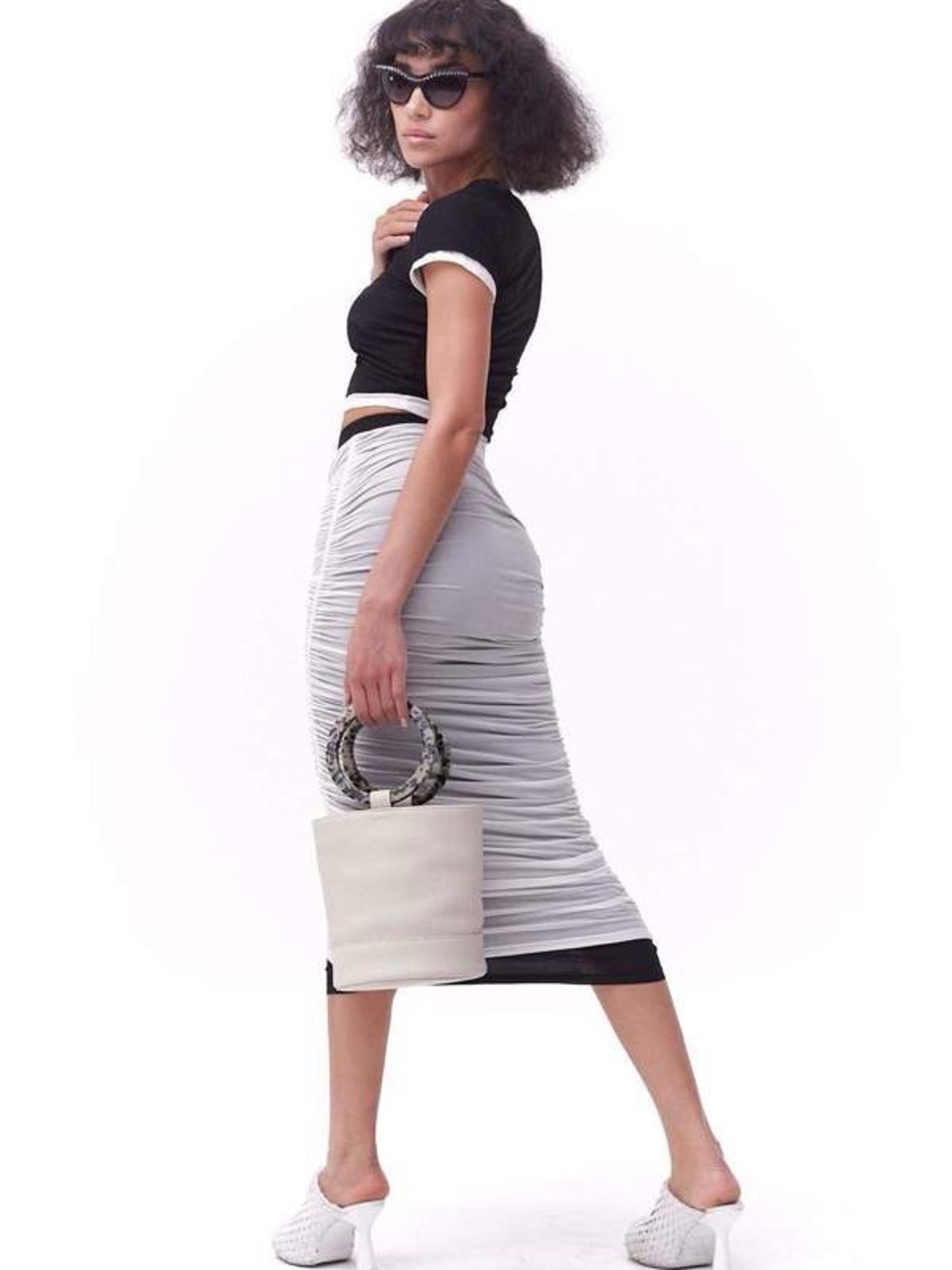 Simon Miller Ruched Bodycon Skirt